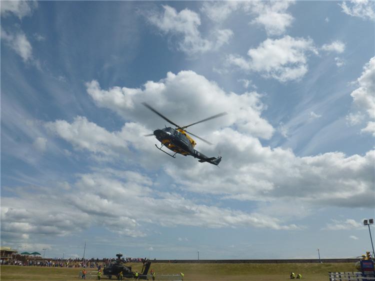 Helicopters landing at Dawlish Warren 006